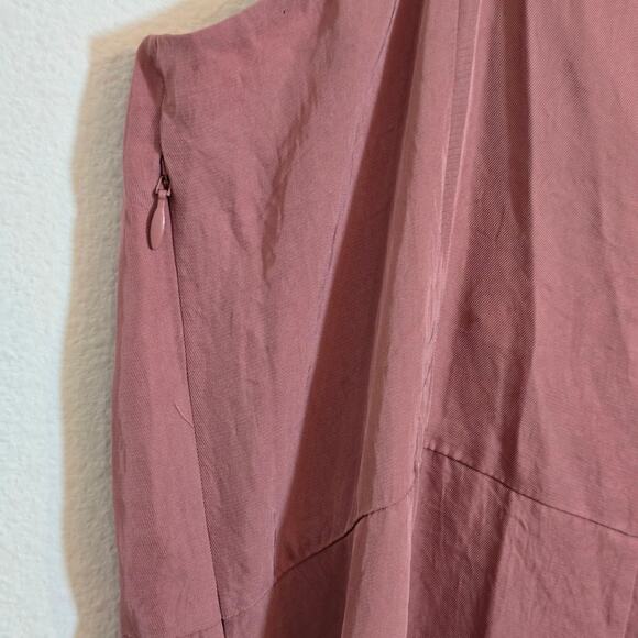 Vince Twist Front Camisole Slip Midi Dress Dusty Rose Pink Ombre NEW $325 Sz 8 - Picture 12 of 16